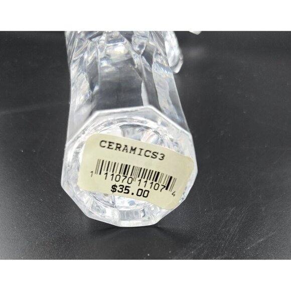 7" Crystal Snowman Figurine With Star Wand, Top Hat and Carrot Nose - Picture 7 of 9